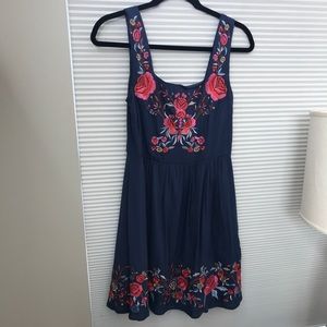 ModCloth Judy Blue Skies Dress in Cobalt